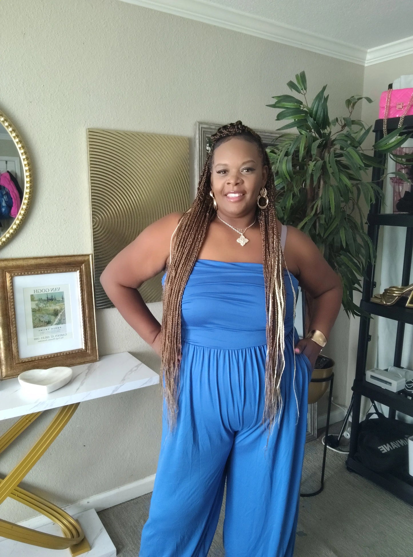 The Blue Hour Ruched Jumpsuit The Curve