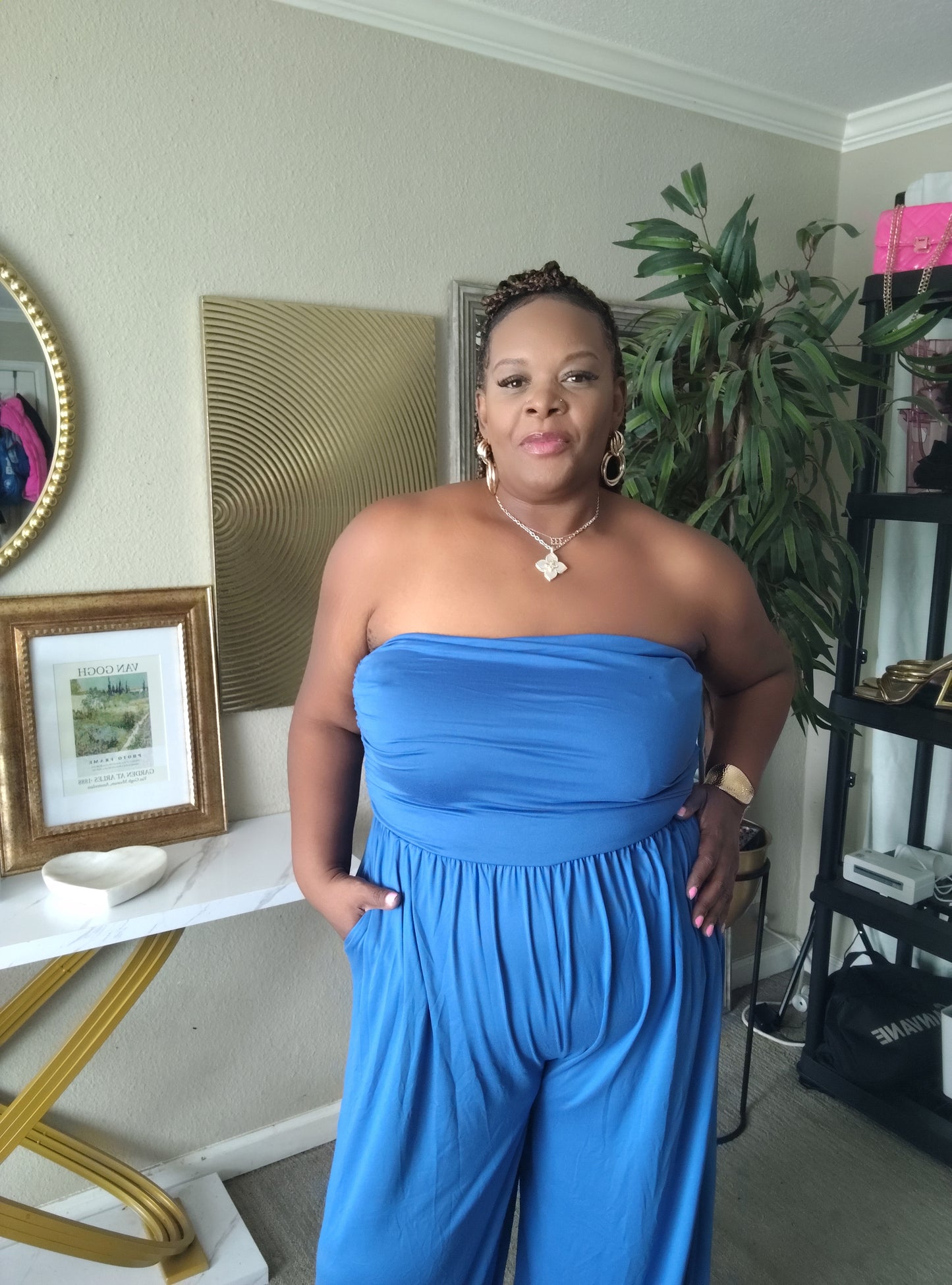 The Blue Hour Ruched Jumpsuit