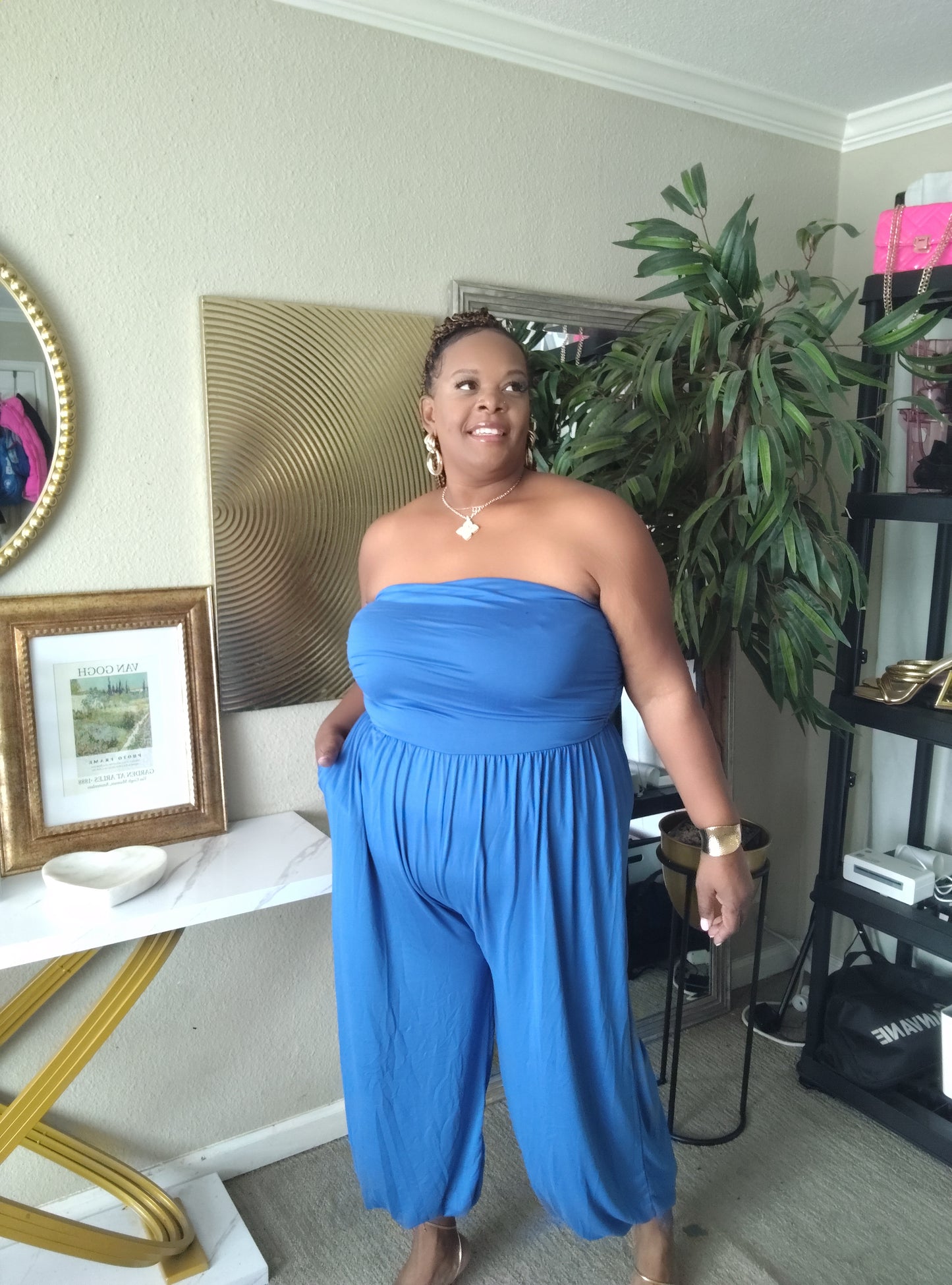 The Blue Hour Ruched Jumpsuit