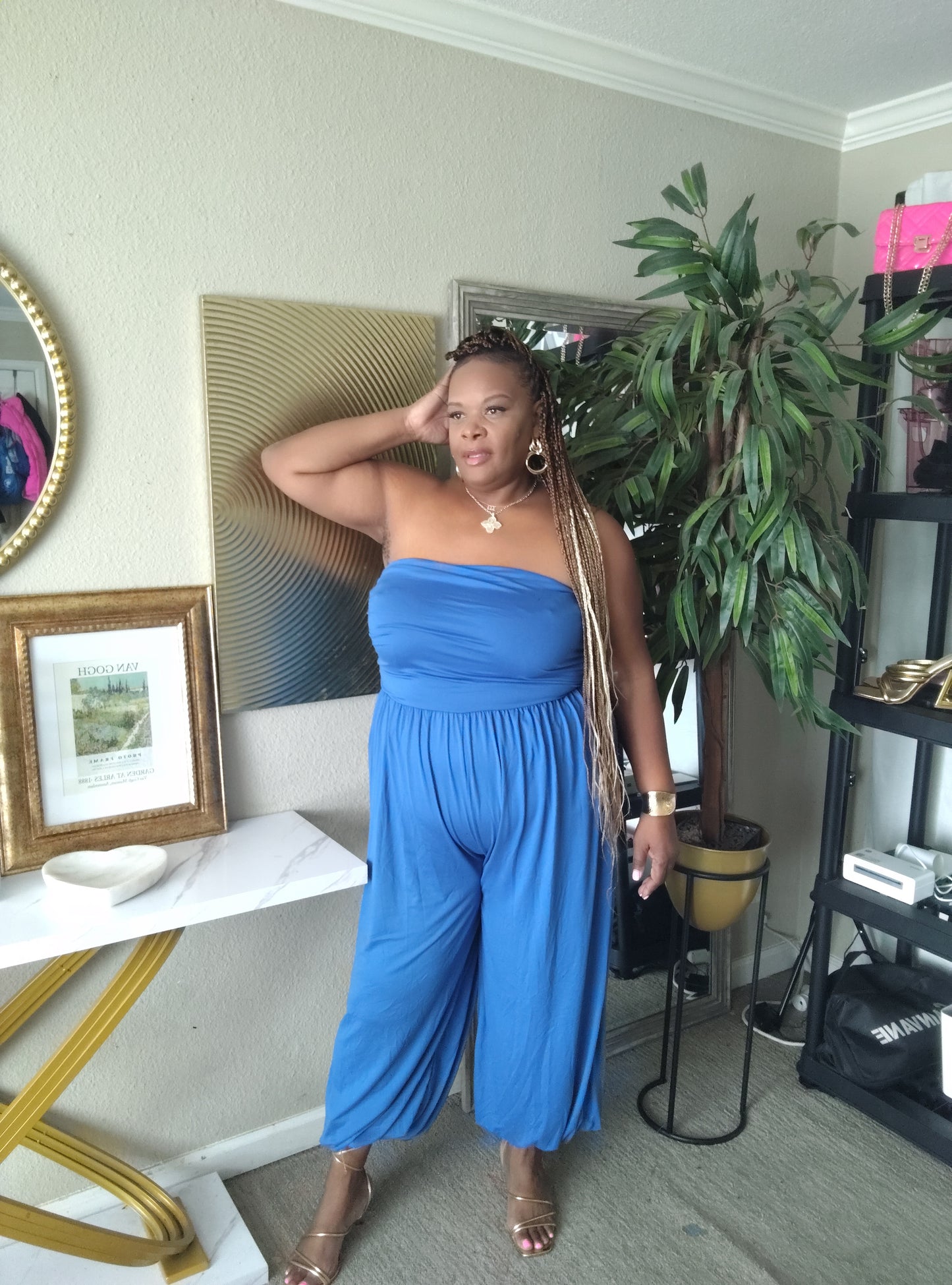 The Blue Hour Ruched Jumpsuit