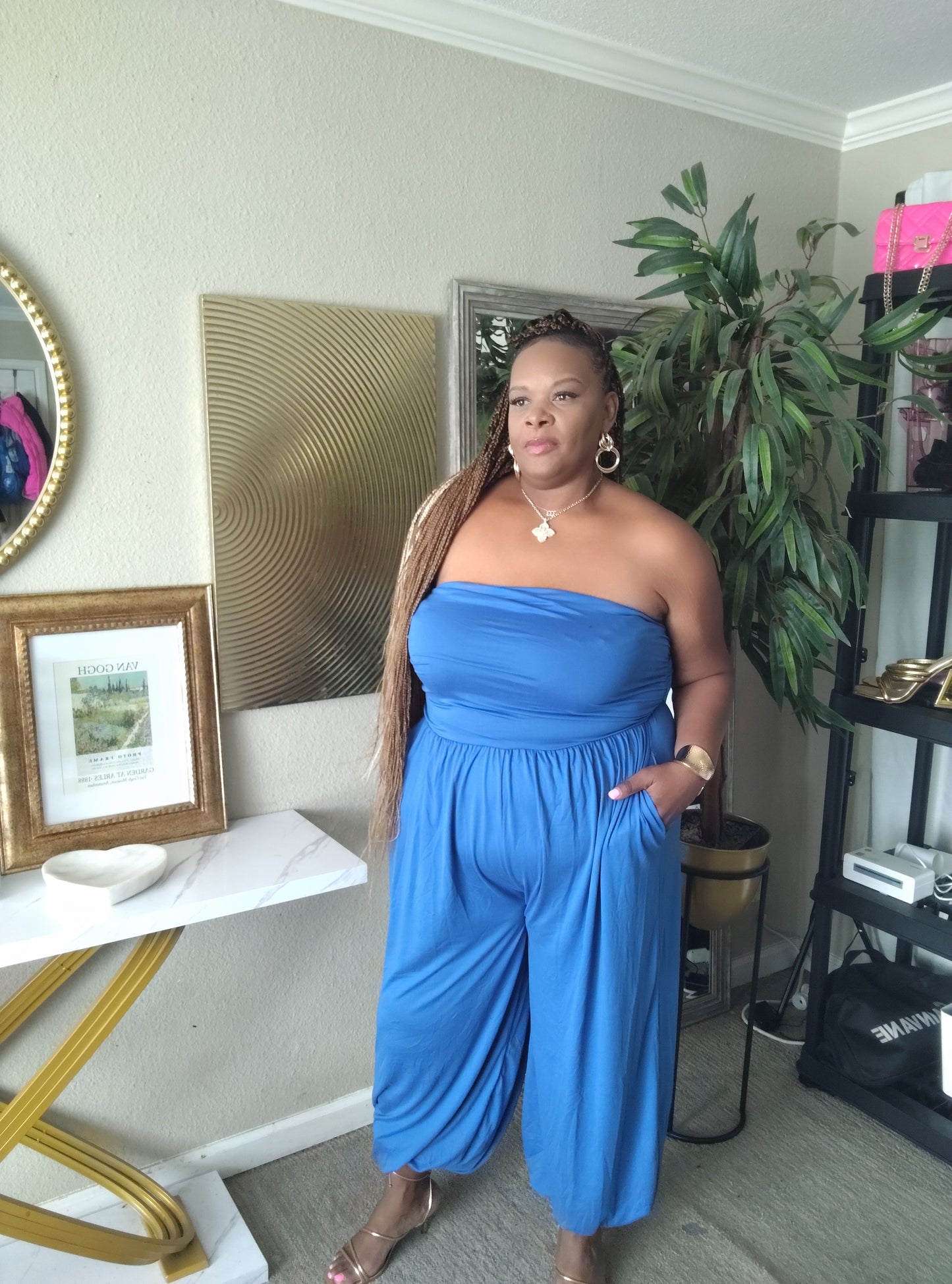 The Blue Hour Ruched Jumpsuit